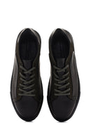 Men's Green Leather Sneaker | Derimod
