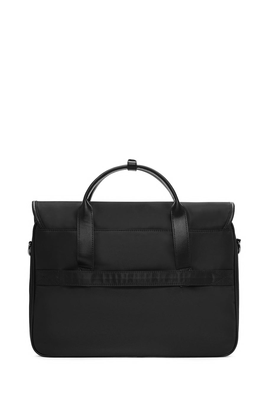Women's Black Long Strap Briefcase