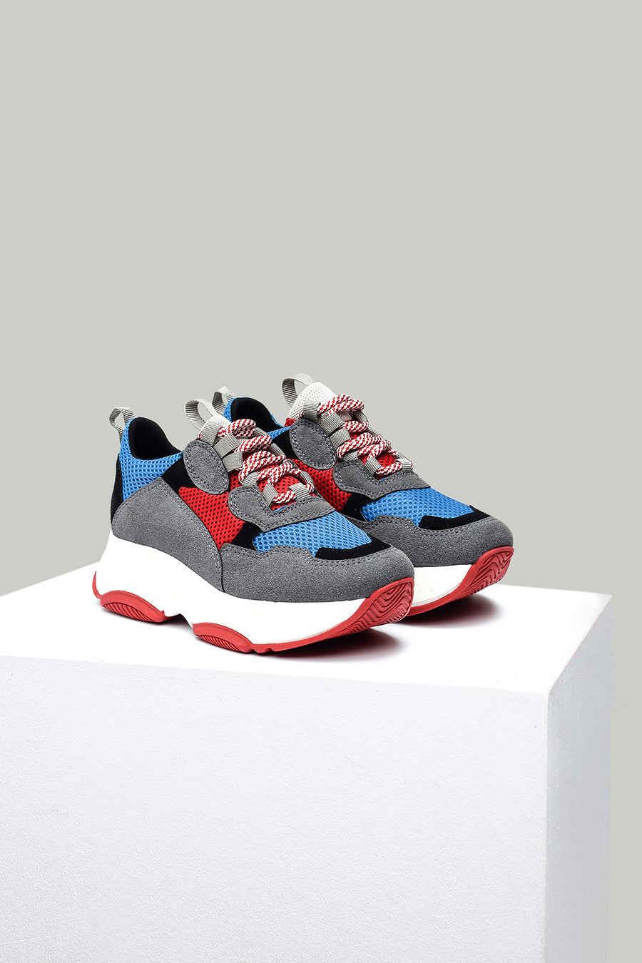 Colorful High-Sole Women's Sports Shoes