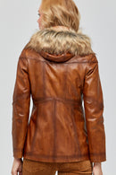 Teresa Women's Leather Jacket | Derimod