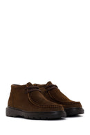 Men's Brown Suede Leather Casual Boots | Derimod