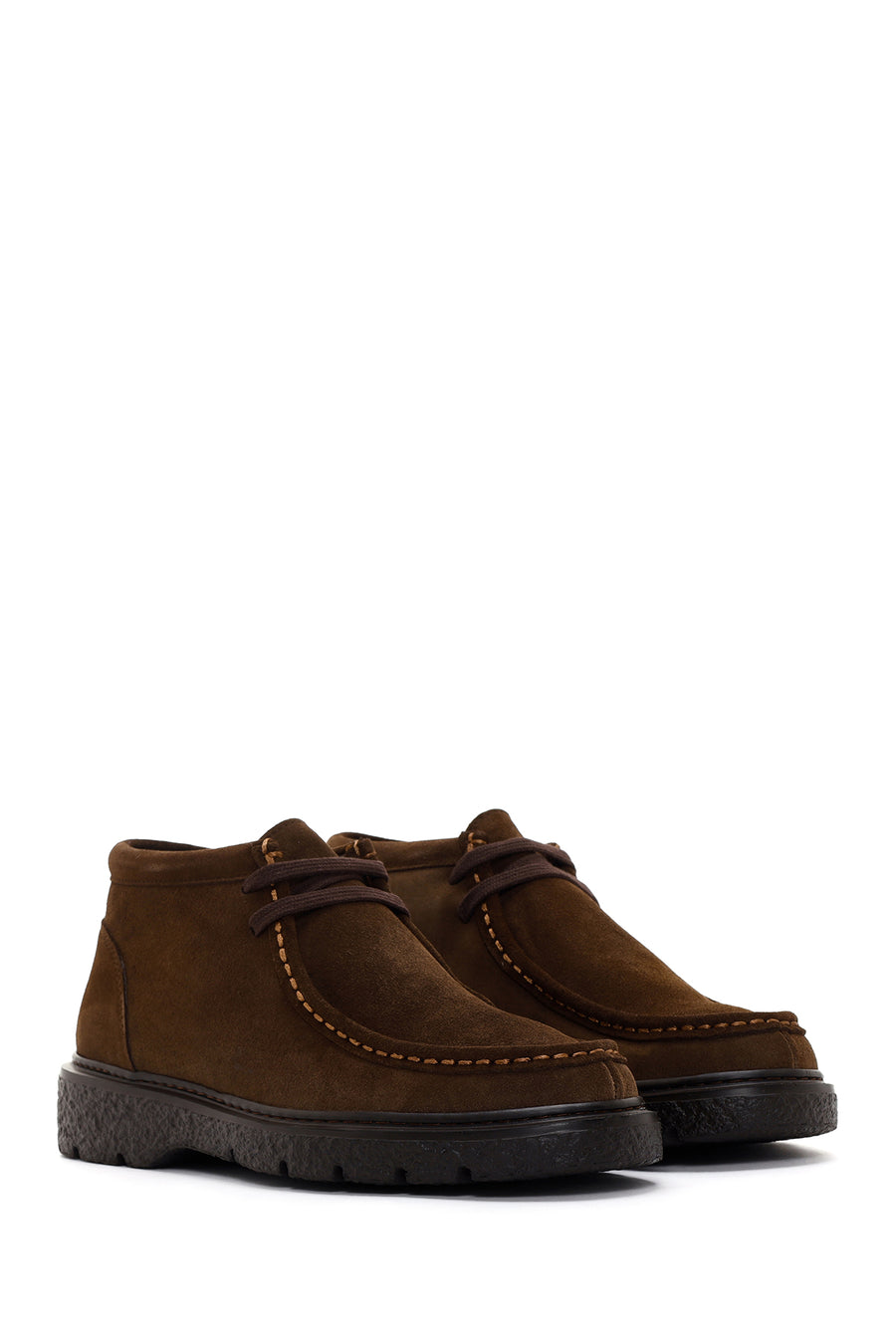 Men's Brown Suede Leather Casual Boots