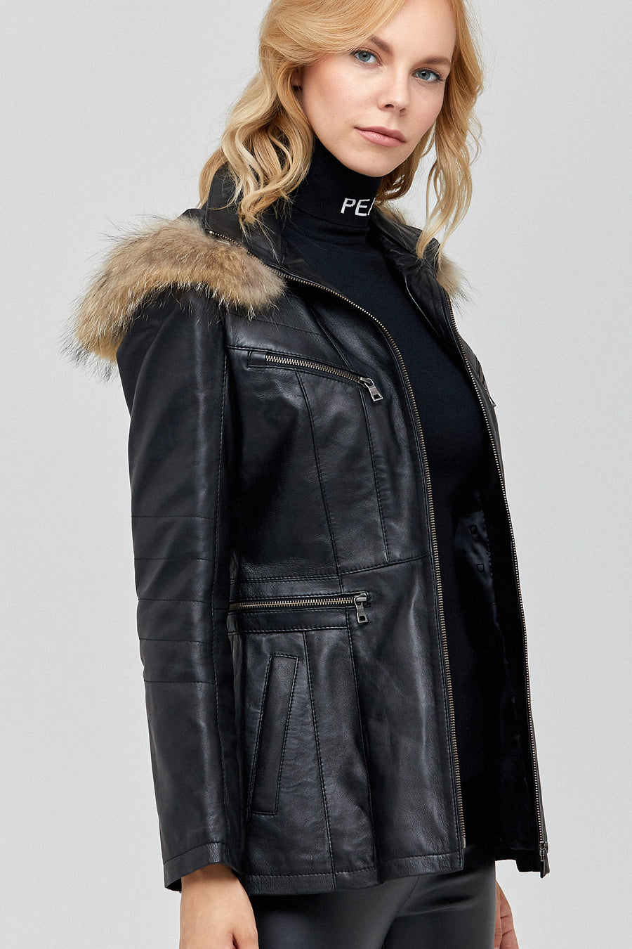 Haitian Women's Leather Jacket