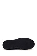 Male Black Lace-Up Nubuck Leather Casual Sneakers | Derimod