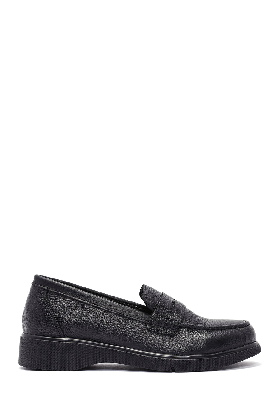 Woman Siyah Leather Comfort Loafer 25AFD1503FT | Derimod