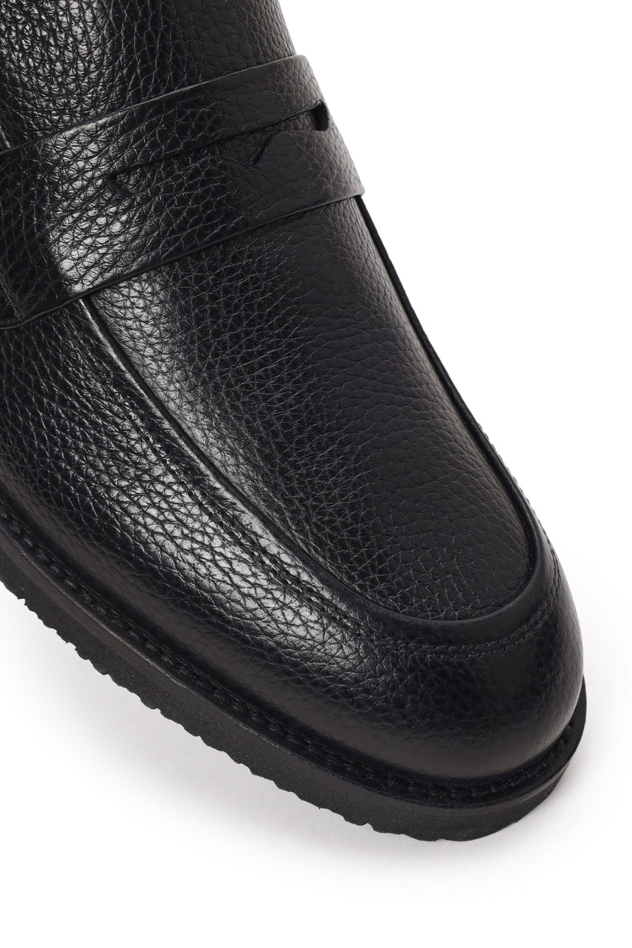 Erkek Siyah Deri Klasik Loafer