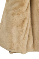 Tahoe Woman Mink Reversible Hooded Oversize Teddy Coats | Derimod