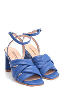 Women's Casual Heeled Leather Sandals | Derimod