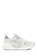 Derimod Studio Women's Silver Lace-Up Thick-Soled Sneaker | Derimod