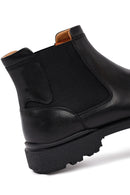Men's Black Leather Chelsea Boot | Derimod