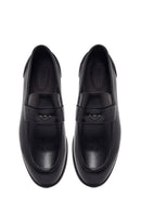 Derimod Black Male Black Leather Classic Loafer | Derimod