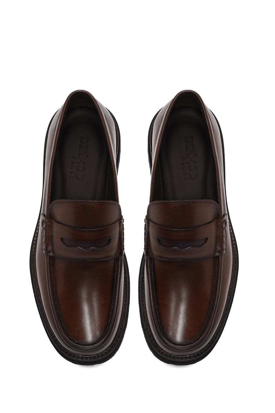 Male Brown Leather Casual Loafer