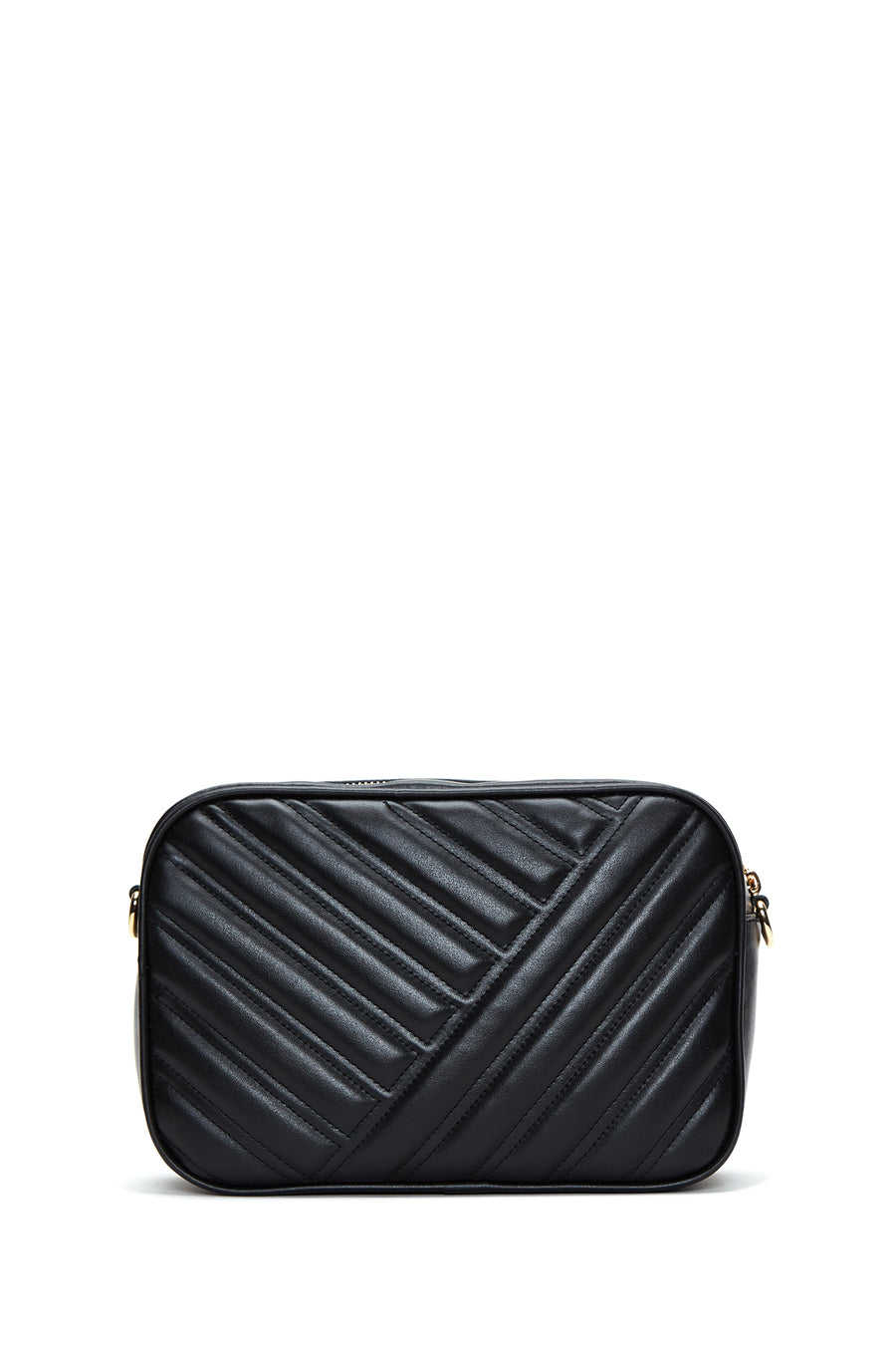 Women's Black Quilted Crossbody Bag
