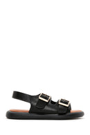 Women's Black Double Buckle Sandals | Derimod