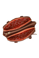 Woman Brown Braided Long-Strap Shoulder Bag | Derimod