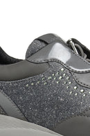 Geox Women's Grey Alleniee B Stone Detailed Sneaker | Derimod
