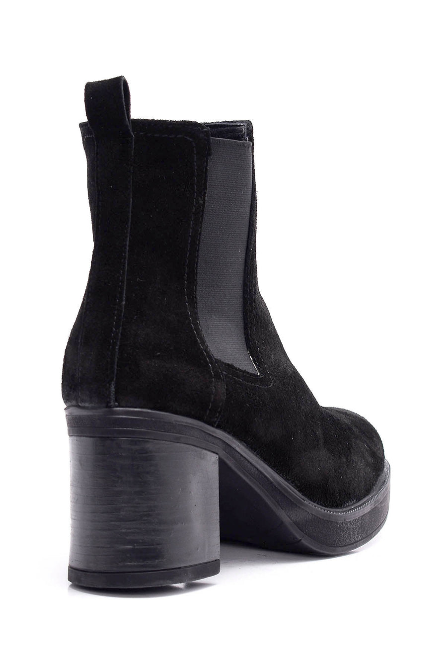 Women's Suede Heeled Boots