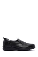 Men's Black Leather Commfort Loafer | Derimod