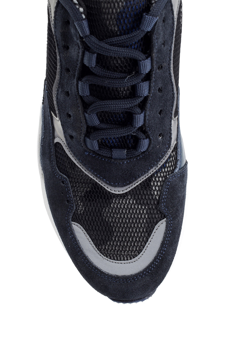 Erkek Süet Detaylı Deri Sneaker