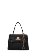 Woman Black Long-Strap Charmed Mini Shoulder Bag | Derimod