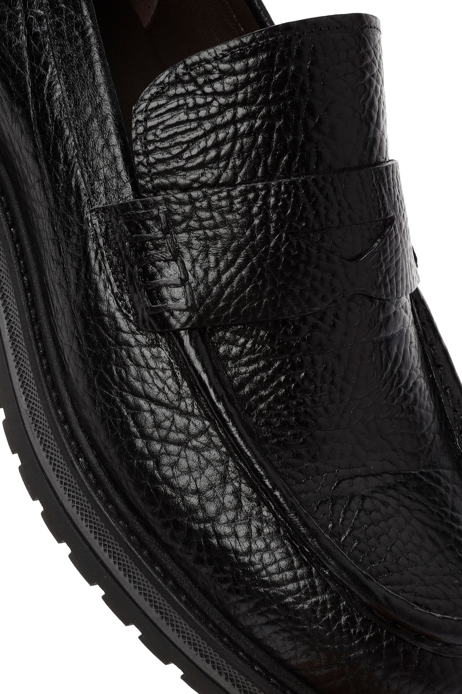 Erkek Siyah Deri Casual Loafer