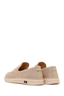 Male Beige Patterned Fabric Loafer | Derimod