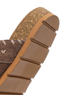 Women's Mink Tassel Suede Leather Slippers | Derimod