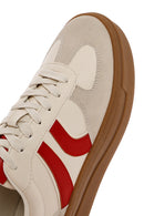 Women's Beige Lace-Up Chunky Sole Sneakers | Derimod