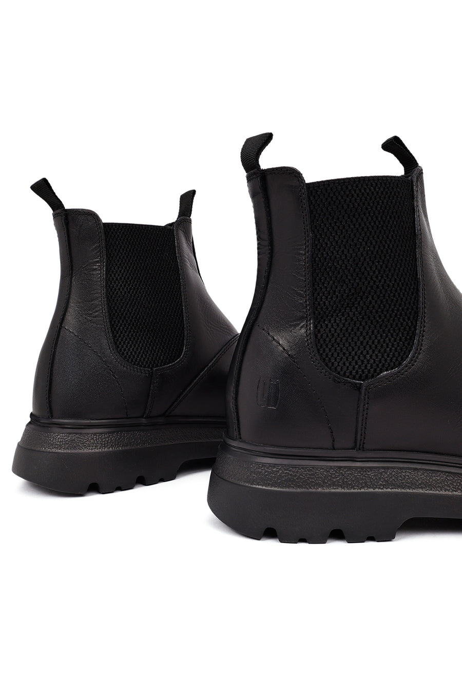 Male Black Leather Chelsea Boots