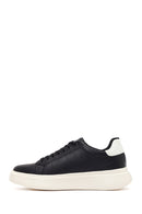 Erkek Siyah Bağcıklı Kalın Tabanlı Sneaker | Derimod