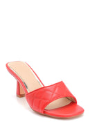 Women's Quilted Heeled Slippers | Derimod