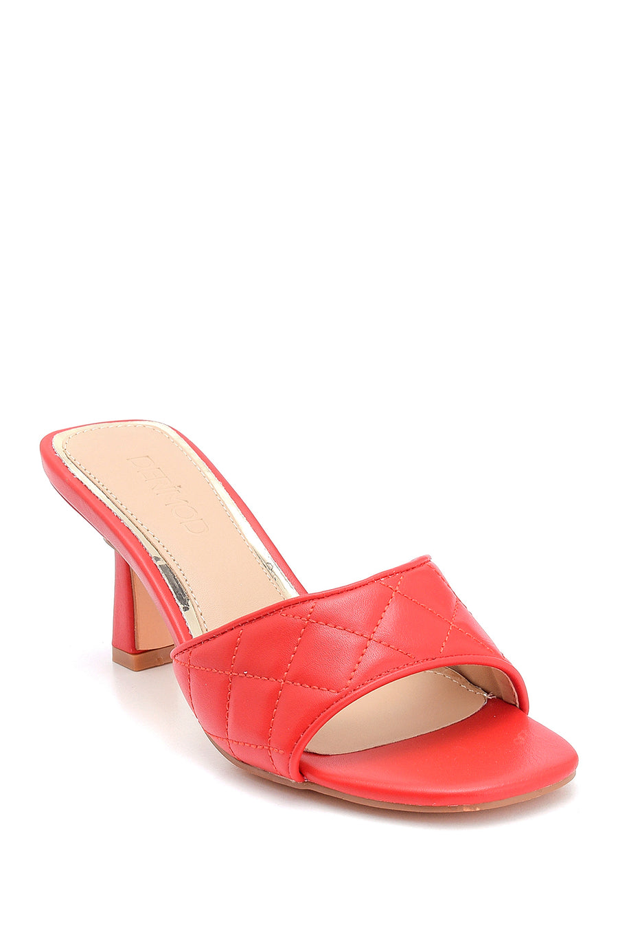 Women's Quilted Heeled Slippers