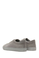 Men's Gray Leather Suede Sneaker | Derimod
