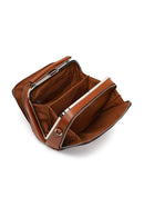 Woman Tan Long-Strap Patterned Shoulder Bag | Derimod