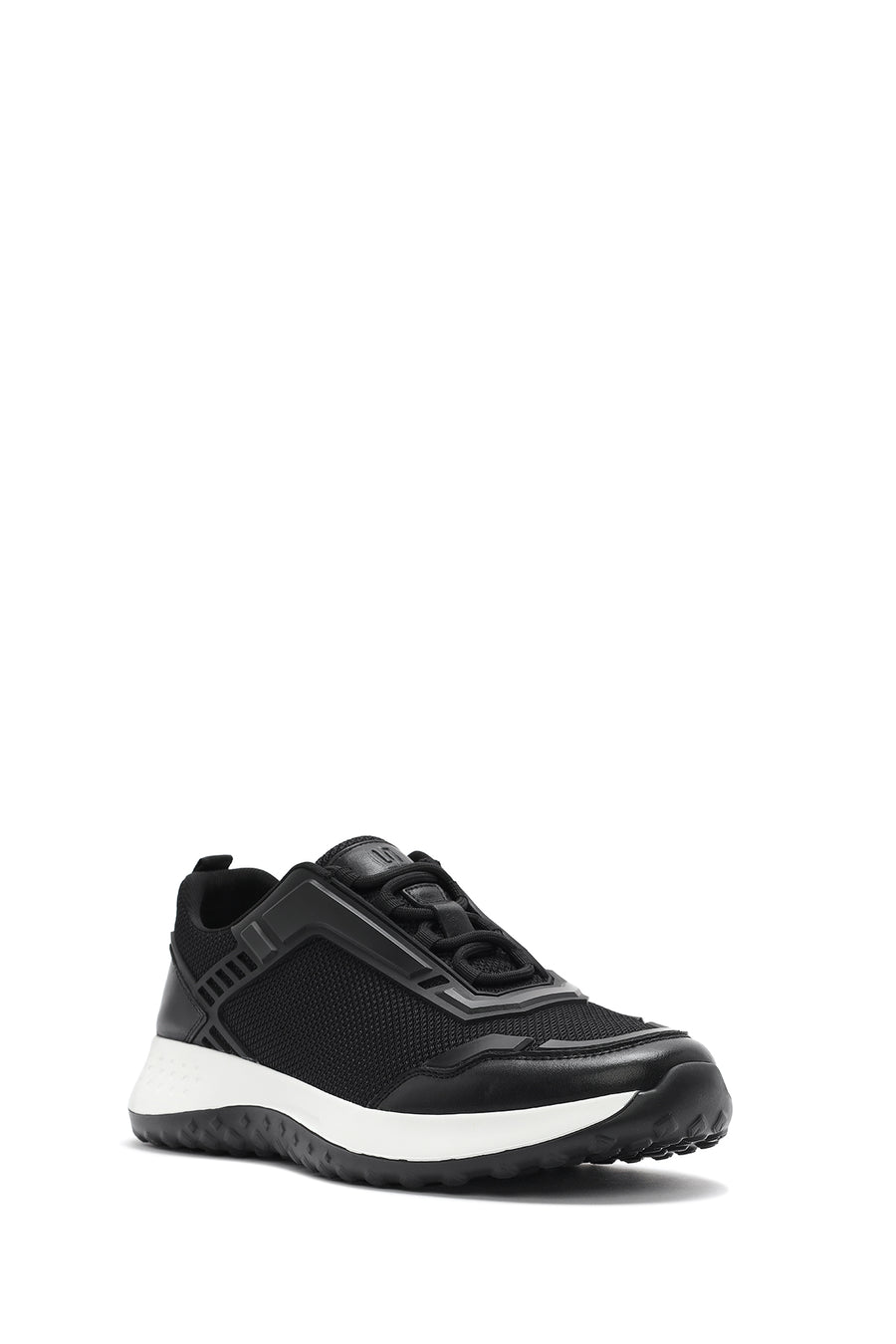 Erkek Siyah Bağcıklı Kalın Tabanlı Sneaker