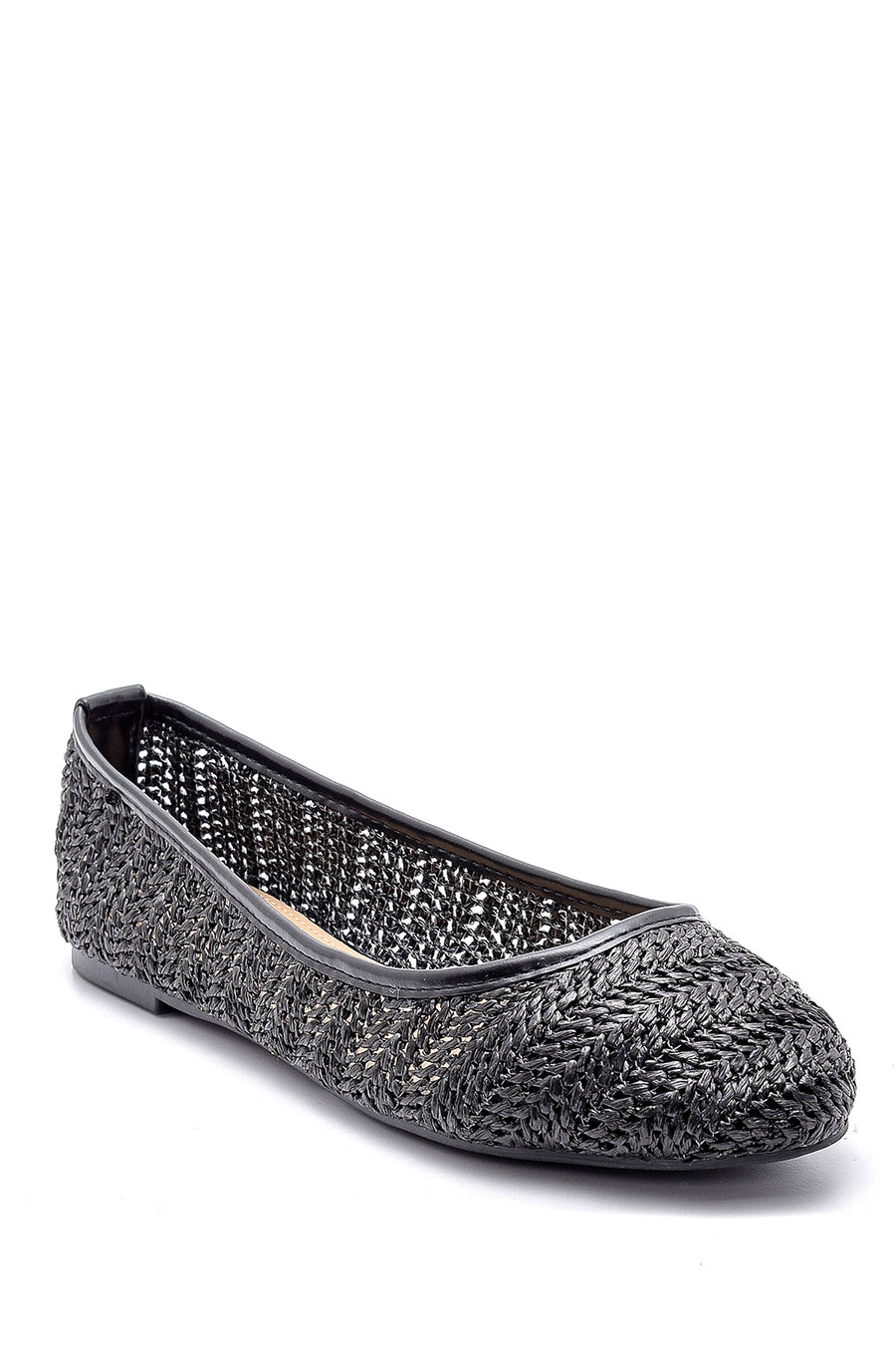 Women's Straw Ballerinas