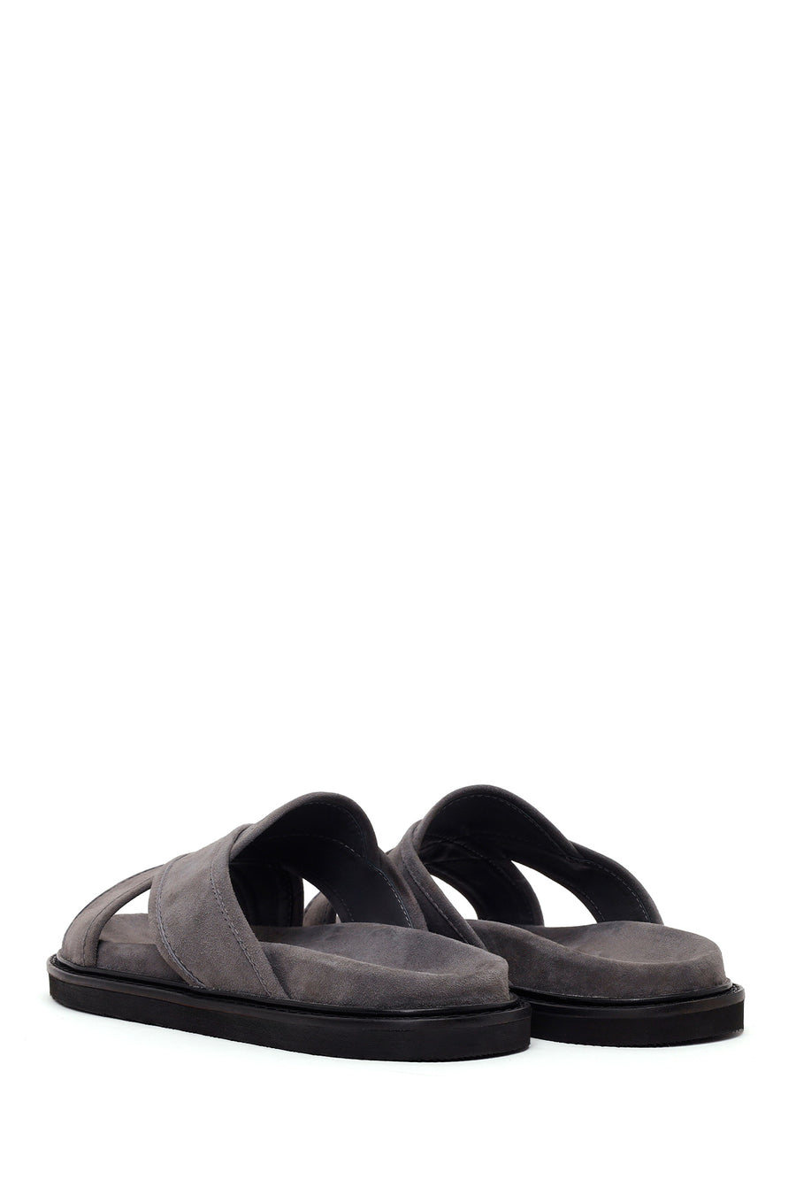 Male Grey Suede Slipper