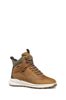 Geox Men's Brown Lace-Up Leather Boat | Derimod