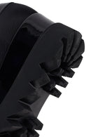 Woman Black Wedge Fabric Shoes | Derimod