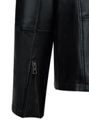 Romeo Male Black Hooded Leather Coats | Derimod