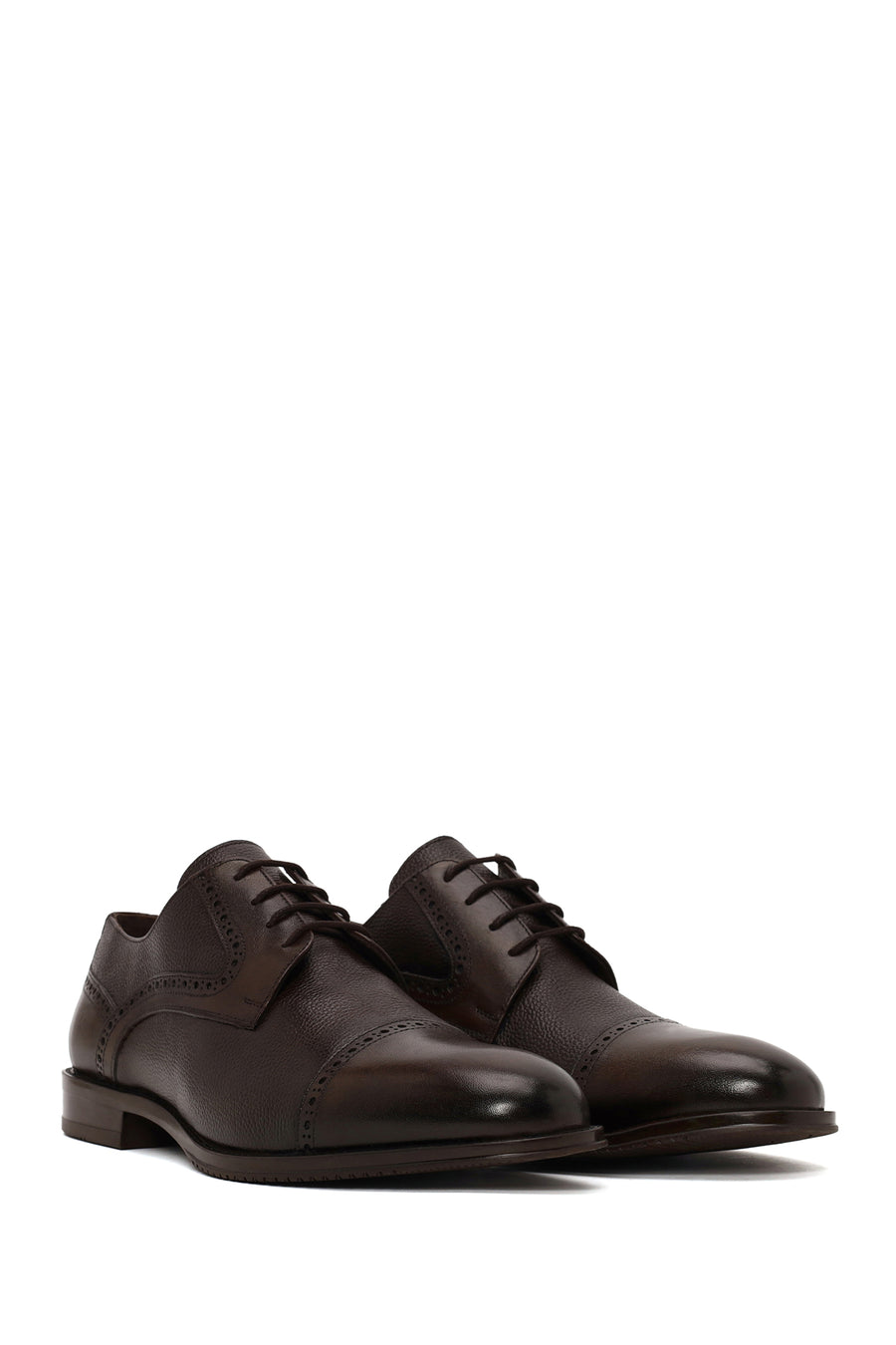 Male Brown Lace-up Leather Casual Shoes