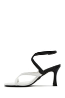 Women's Black Ankle Buckle Thin Heel Sandals | Derimod