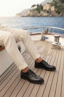 Male Black Lace-up Leather Casual Shoes | Derimod
