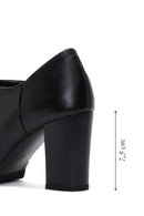 Women's Black Zippered Chunky Heel Boots | Derimod