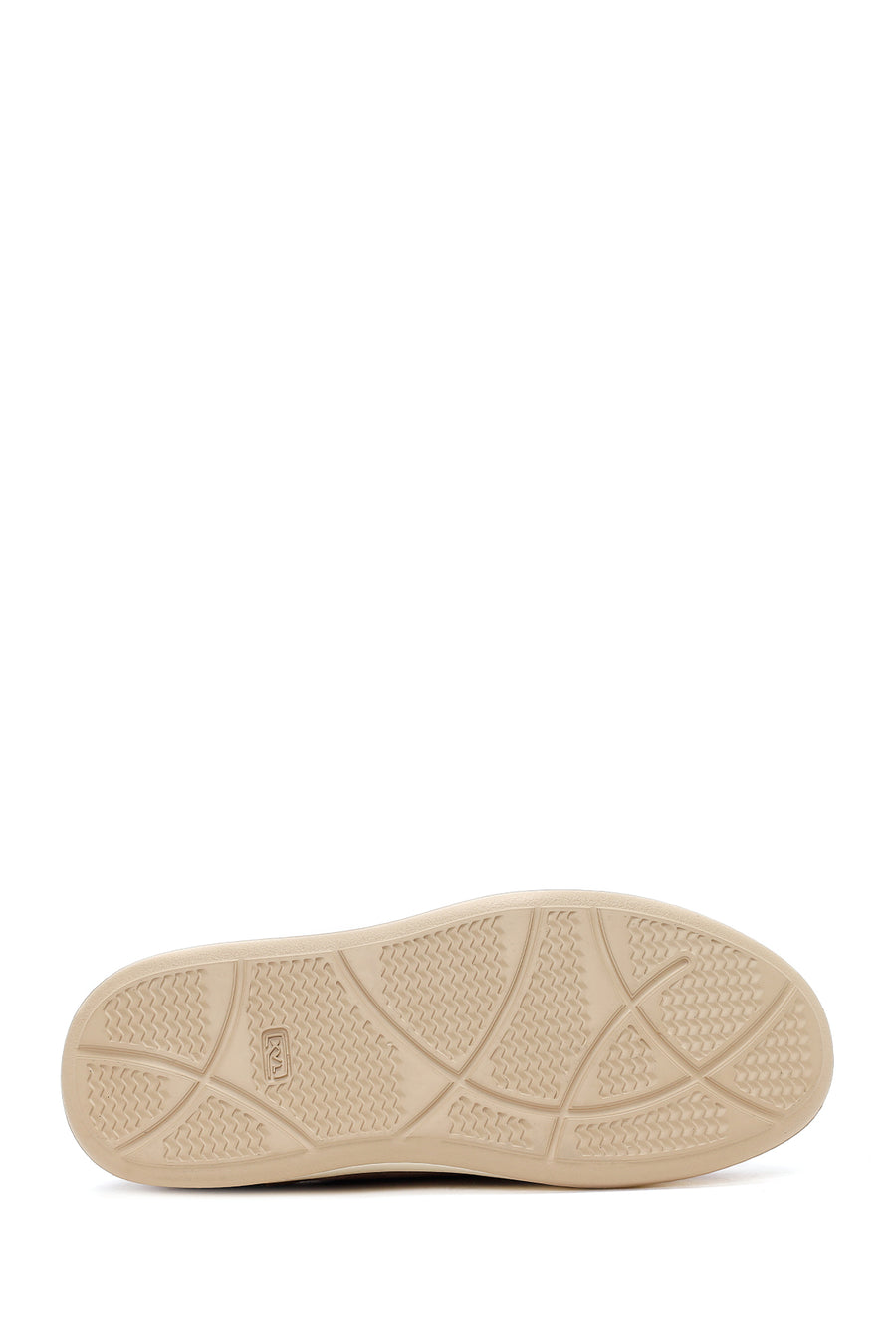 Male Beige Lace-Up Thick-Soled Suede Leather Casual Shoes