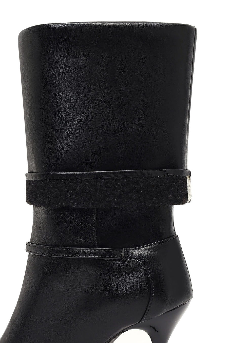 Women's Black Thin Heeled Boots