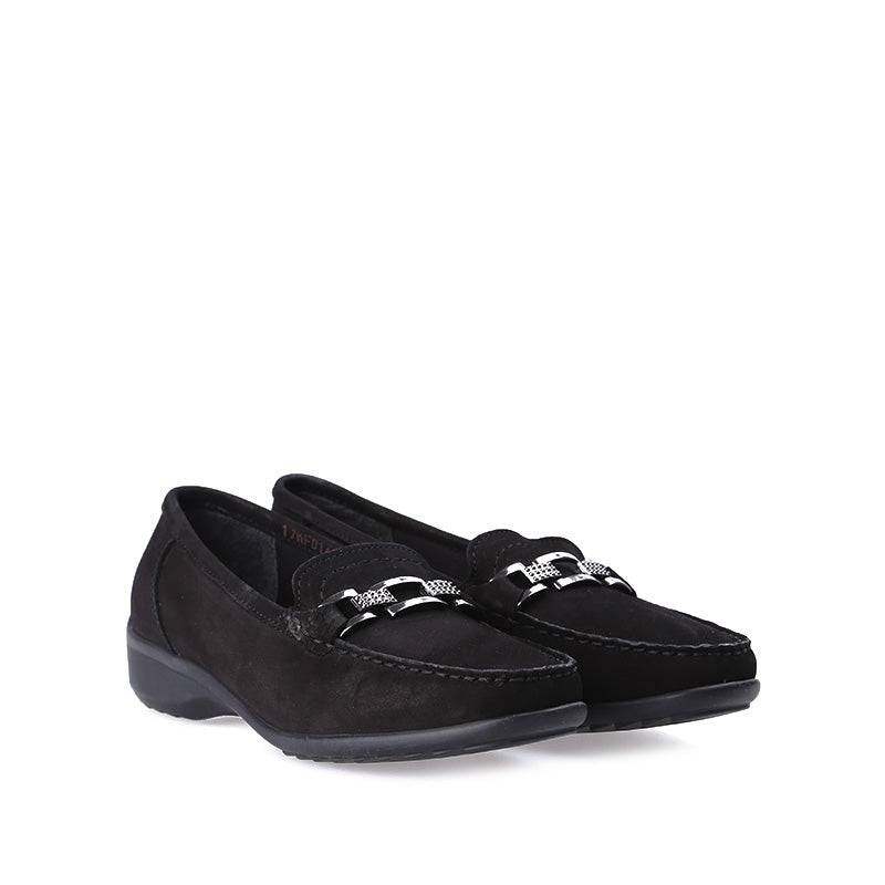 Buckle Suede Women's Loafer
