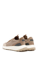 Derimod Zero Men's Beige Lace-Up Thick Soled Fabric Sneaker | Derimod