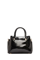 Women's Black Long Strap Crocodile Handbag | Derimod