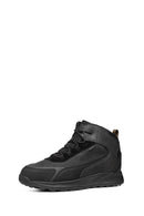 Geox Men Black Lace-Up Fabric Boots | Derimod